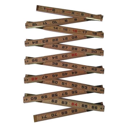 Brick Mason Folding Rule, 72 in., Standard