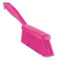 1 19/32 in W Bench Brush, Medium, 6 1/2 in L Handle, 6 1/2 in L Brush, Pink, Plastic