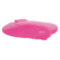 Round Pail Lid, 12 1/4 in Dia, Pink, Polypropylene