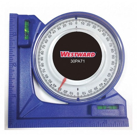 Angle Finder, 90 deg., 3-1/2 in., Blue