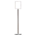 Sign Holder, 8-1/2In x 11In Frame, Chrome
