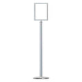 Sign Holder, 8-1/2In x 11In Frame, Chrome