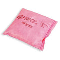 Sorbent Pillow, 2 gal, 8 in x 8 in, Harsh Chemicals, Pink, 10 PK