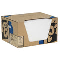 Sorbent Pad, 17 gal, 15 in x 20 in, Oil, White, 100 PK