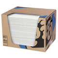 Sorbent Pad, 22 gal, 15 in x 20 in, Oil, White, 200 PK