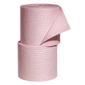 Sorbent Roll, 40 gal, 15 in x 150 ft, Universal, Pink, Polypropylene