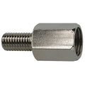 Lube Adapter, NPT, Plated Brass, Silver