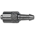 Luer Lock Barb Adapter, Male, Plated Brass, Silver