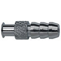 Female Luer Barb Adapter, Female, 316 stainless steel, Silver