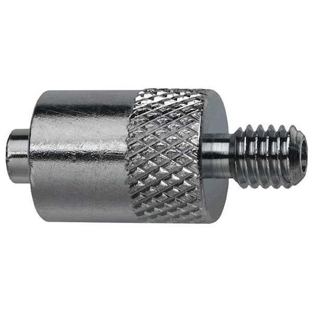 Male Luer to 10-32 Male, Male, Plated Brass, Silver