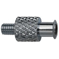 Female Luer to 10-32 Male, Female, Plated Brass, Silver