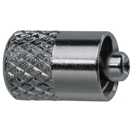 Male Luer Lock Blank, Male, Plated Brass, Silver