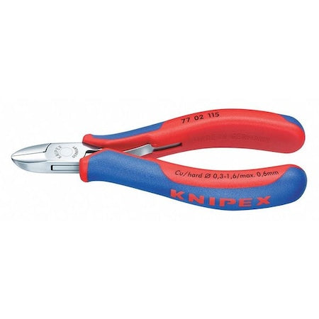 4 1/2 in 77 Diagonal Cutting Plier Standard Cut Oval Nose Uninsulated