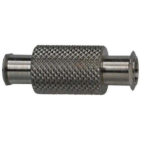 Female Luer Lock to Female Luer Lock, Female, 316 stainless steel, Silver