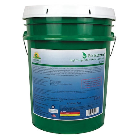 Oven Lubricant, 5 gal, Pail, Vegetable Oil, White
