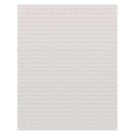 Steel Louvered Panel, 1 in D x 61 in H x 48 in W, White