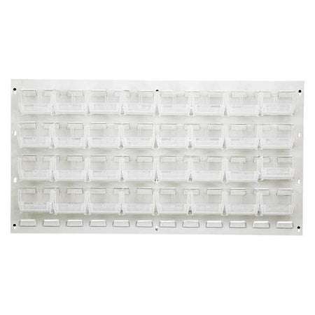 Steel Louvered Panel, 1/4 in D x 20 in H x 36 in W, White