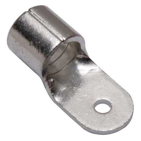 One-Hole Compression Lug, 4/0 AWG Max, 1/4 in Stud, Long Barrel, Copper, None