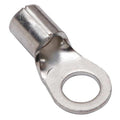 One-Hole Compression Lug, 8 AWG Max, 1/4 in Stud, Long Barrel, Copper, None, 10 PK
