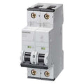 Circuit Breaker, 5SY6 Series, 5A, 2 Pole, 400V AC, 5kA at 400V AC, C Curve
