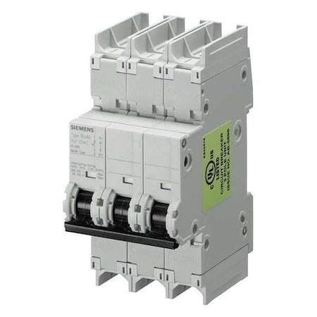 IEC Miniature Circuit Breaker, 5SJ4 Series, 10A, 3 Pole, 240V AC, 14kA at 240V AC, C Curve