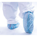 Shoe Covers, Polypropylene, Slip-Resistant Sole, Universal Size, Blue, 300 PK