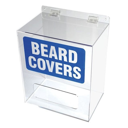 Beard Cover Dispenser, Acrylic, Clear