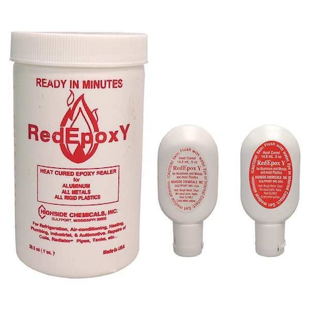 Epoxy Adhesive, RedEpoxy Series, Red, Tube, 1:01 Mix Ratio