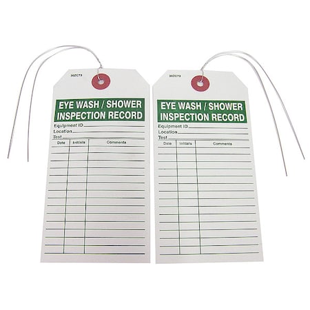 Tag, White, Paper, 2-7/8 in H, 5-3/4 in W, PK25