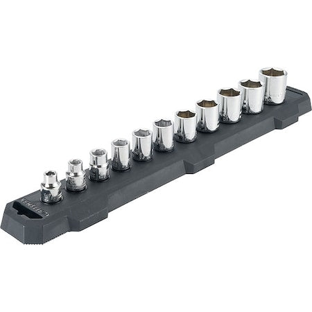 3/8" Drive, Sockets, 11-pc 3/8" Drive SAE 6 Point So, 11 pcs