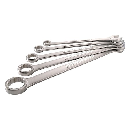 Combination Wrench Set, 12 Points, Chrome