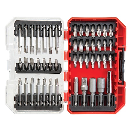 Multi-Bit Screwdriver Set, Steel, 47 pcs.