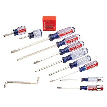 Screwdriver Set, Phillips, Slotted, 12 pcs.