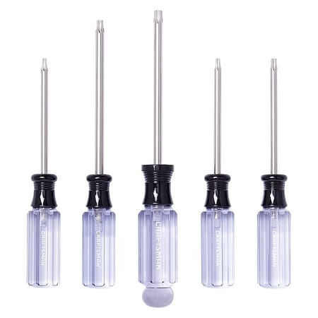 Screwdriver Set, Torx Tip, 5 pcs.