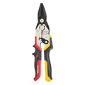 Straight Cut Aviation Snips, 12" L, 22 ga