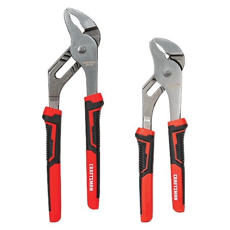 Groove Joint Plier Set, Flat Jaw, 10" L