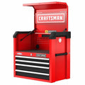 S2000 Open Tool Chest, 4 Drawer, Red, Steel, 26 in W x 16 in D x 24-1/2 in H