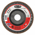 Flap Disc, T29, 4.5" x 7/8", 60 Grit, PK10, Abrasive Material: Ceramic