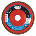 Flap Disc, T29, 4.5" x 7/8", 60 Grit, PK10