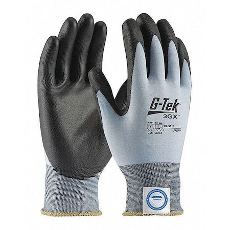 Cut Resistant Coated Gloves, Cut Level A2 , Dipped , Polyurethane , Smooth , 2XL 1 PR