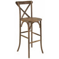 Barstool, Antique, Cross Back