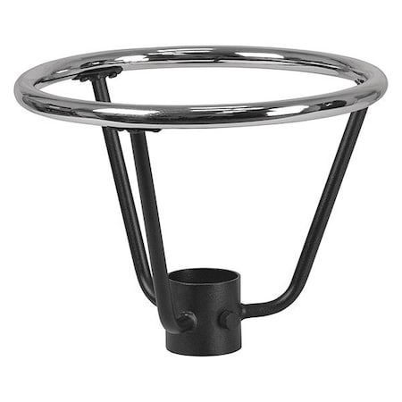 Round Bar Height, Table Base Ring, 3.25", 16"dia., 16" L, 16" W, 12" H, Chrome