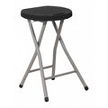 Foldable Stool, Black, Plastc