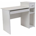 Computer Desk Computer Desk with Shelves, Drawer, 19" D X 29-1/2" H, 42" W X White