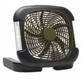 10" Blade Dia Compact Fan, 2 Speeds, Gray