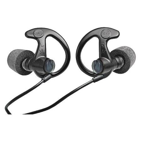 Earplugs, Sonic Defender, M, 30dB NRR, Bk