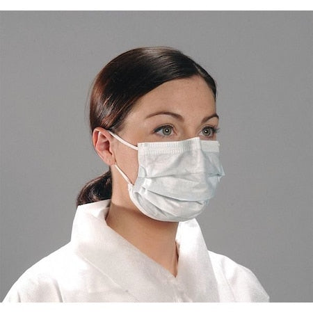 Disposable Face Mask, Blue, Universal, 500 PK