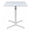 Square Pneumatic Adj. Table, 36" H, Square, 36" W, White
