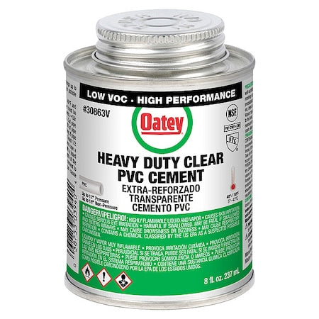 Cement, Brush-Top Can, 8 fl oz, Clear