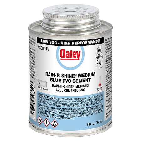 Cement, Brush-Top Can, 8 fl oz, Blue